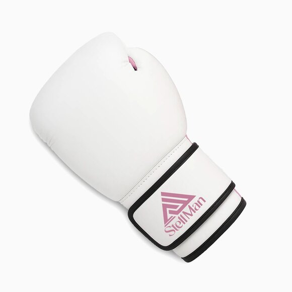 Stellman Winning Boxing Gloves White Pink Training Sparring Punching Gear NEW - Picture 2 of 6